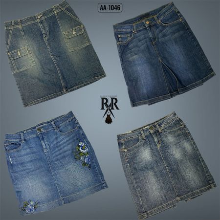 Y2K It Girl Denim Midi Skirts (AA-1046)