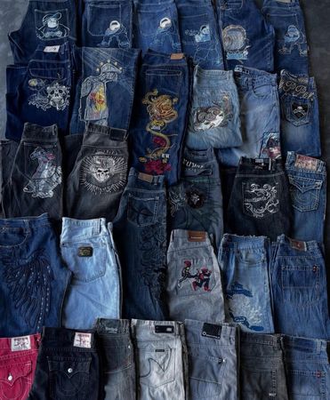 Hiphop Jeans branded Embroideredy
