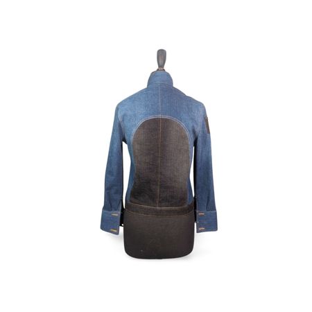 CHAQUETA DE MOTOCROSS DE DENIM RECICLADO
