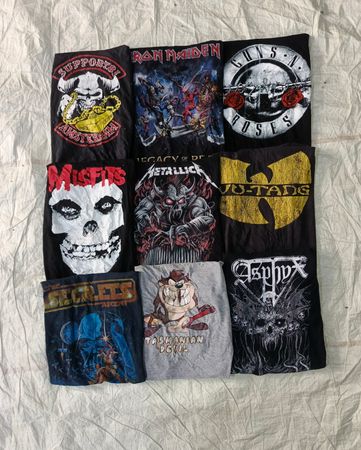 Music, band t shirts
