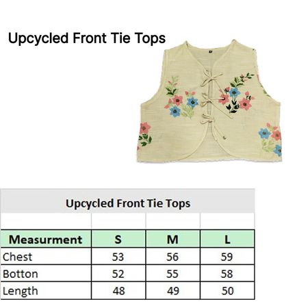 UpcycledFront -Tie tops