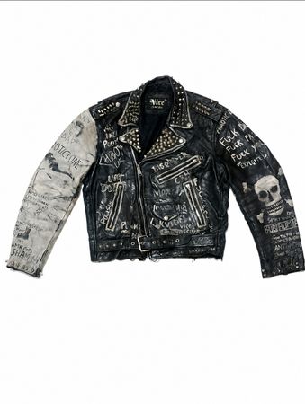 Vintage Leather Biker Jacket