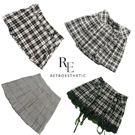 Y2K Cochi Vibe Poly Skirts RE-3430