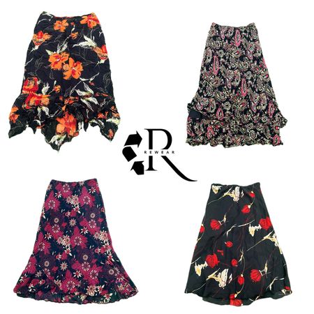 Y2K NYC IT Girl Poly Maxi Skirt RW-2164