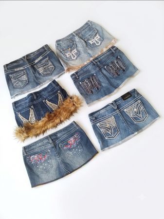 Lovely Girl Cute Skirts – Wholesale Vintage McBling Heavy Embroidery Lot
