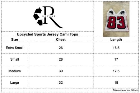 Upcycled Sports Jersey Cami Tops