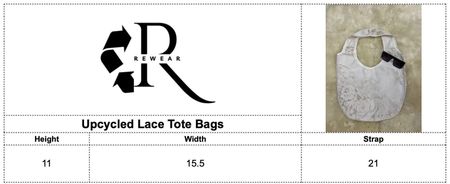 Upcycled Lace Tote Bags