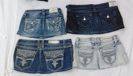 CR9481 Upcycled Mix Branded Skirts
