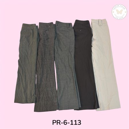 Women’s Low Rise Poly Trousers – Minimal Street Style (PR-6-113)