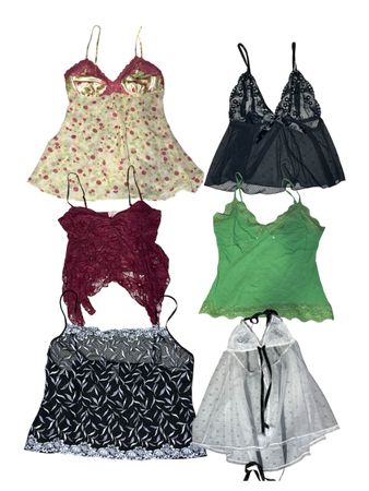Y2K beaded and lace Trim camisole | V-T530