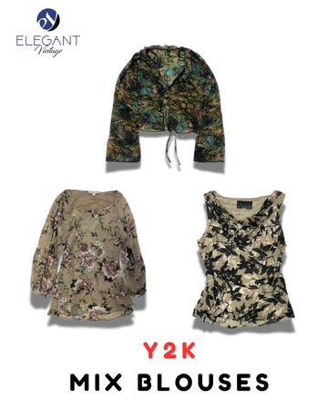 Y2K Mix Blouse  - EV2088
