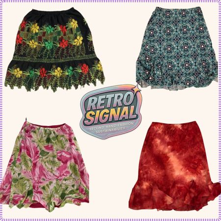 Jupes florales tropicales Y2K (RS1-23)