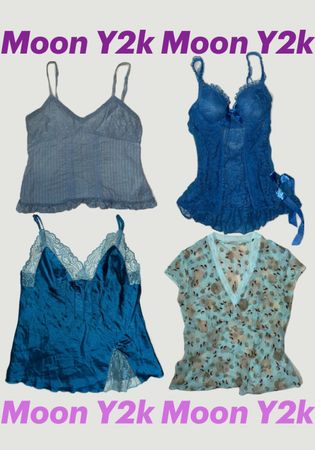 Y2k Baby blue tops mix (M-01)