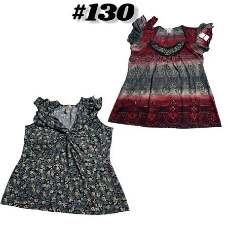 Y2k Printed Blouse (brands) Loft & Dress barn  Almost Famous #129.