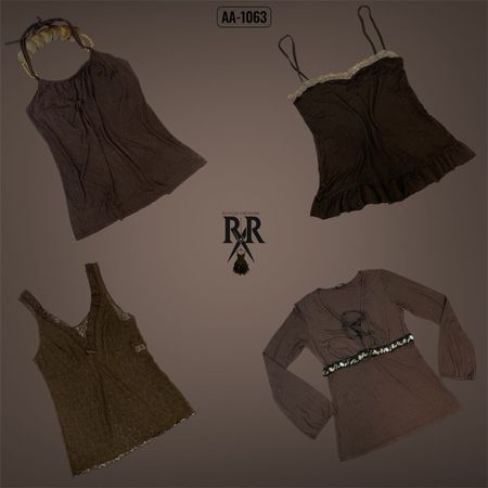 Y2k Earthy tone mix tops (AA-1063)