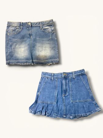 Denim mini skirt