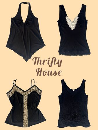 2000s Aesthetics Cami Tops(TH/498)