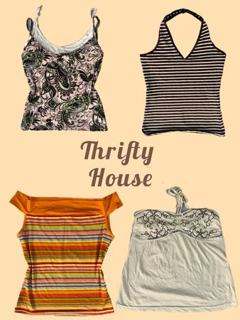 Y2k Hot Girl Thrift Finds Cami(TH/499)