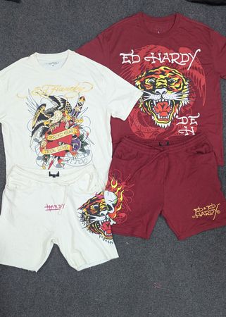 Ed Hardy Men's Summer Sets / Tracksuits, 10 pcs / 5 sets, (Ed-049)