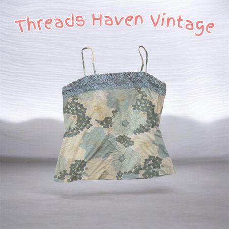 TH# 82 Y2K Fairycore Mesh Top – Dreamy Vintage Cottagecore Style