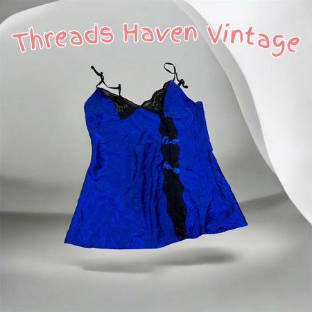 TH# 183 Y2K Satin Silk Sexy Slip Top – Vintage Coquette Aesthetic