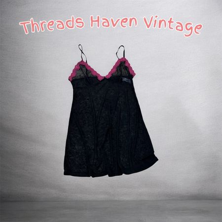 TH# 194 Vintage Mesh & Lace Dress – Fairycore Y2K Style