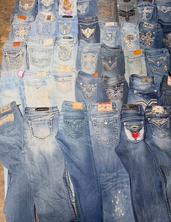 Y2K Embroidery Women Flared Jeans