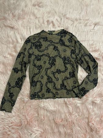 Top trendy a maniche lunghe Y2K - [TS-0614]