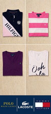 Lacoste, Ralph Lauren, Tommy Hilfiger Baby Tees
