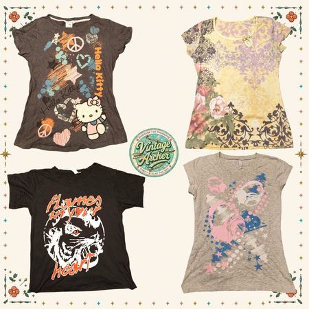 Retro Euro Slim Fit Baby Tees: 10pcs (BT6)