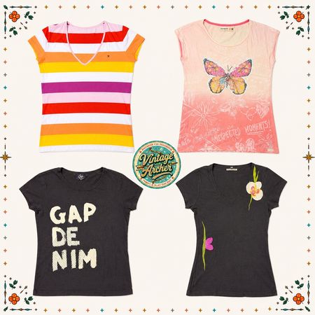 Y2K Retro Diva Slim Fit Baby Tees: 10pcs (BT-4)
