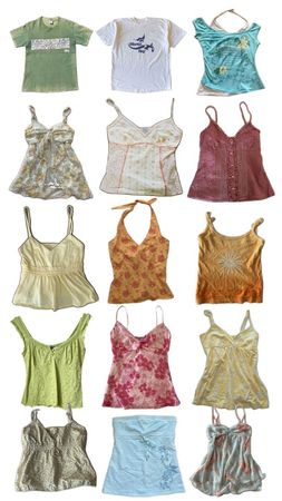 Y2K mixed tops