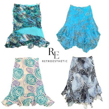 Y2K NYC IT GIRL POLY SKIRTS RE-3438