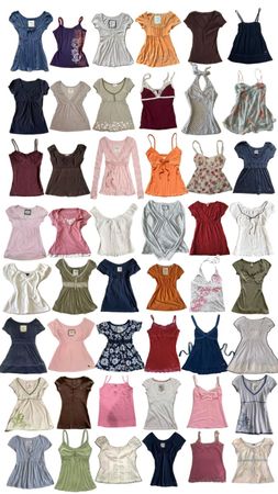 Y2K mixed tops