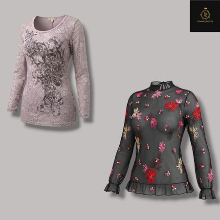 Y2k style mesh full sleeve top