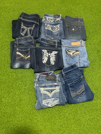 Embroidered Jeans 8P