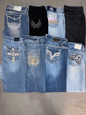 Y2k Emroidery jeans pants