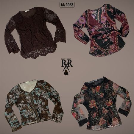 Y2k Earthy tone Mix Tops (AA-1068)