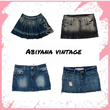 Denim Mini Skirts