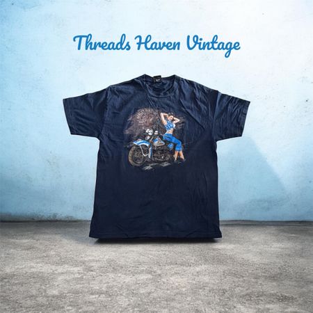 TH# 207 Harley-Davidson Men’s Vintage Graphic T-Shirt | Classic Biker Streetwear Tee