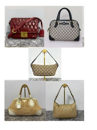 Luxury Designer Bags Bundle, Gucci, Prada & Miu Miu