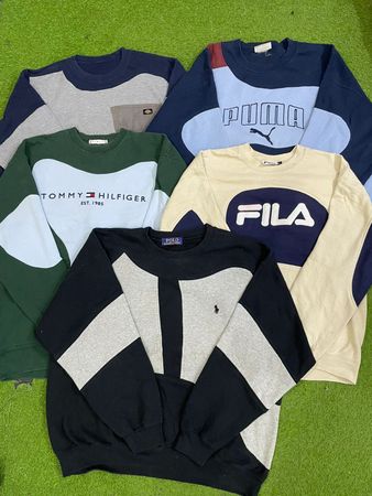 Upcycled Mixed branded sweatshirt #9-10