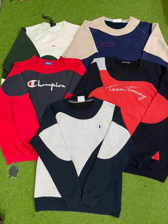 Upcycled Mixed branded sweatshirt #11-12