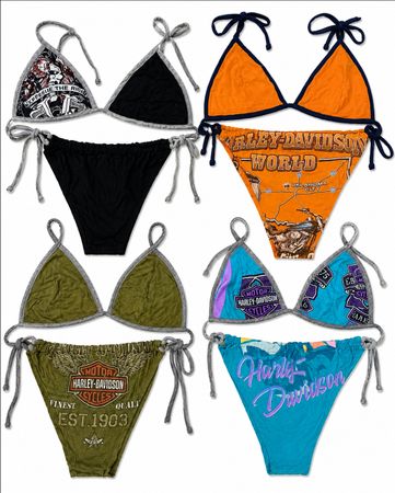 CR9530 Upcycled Harley Bikinis