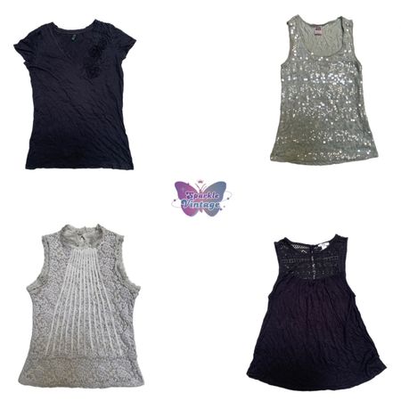 Tops de Lantejoulas e Renda (SV-080)