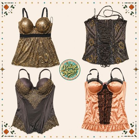 Y2K Glam Babydoll Camisoles| Luxe Coquette Night Out Edit | C3 14 Pcs