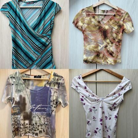 Y2K Short Sleeve Tops Mix