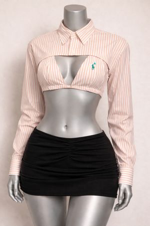 Top Cropped Recortado Premium Upcycled Ralph Lauren