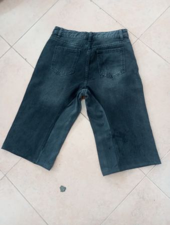 Upcycled denim shorts