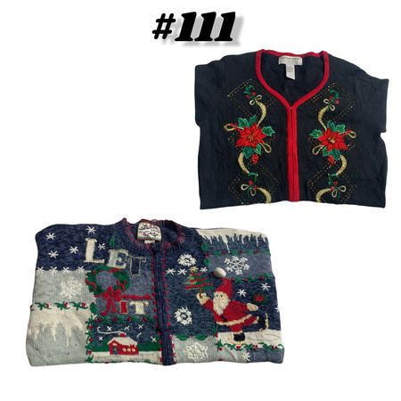 Christmas Sweater (brands) Planet & Crazy etc #110.